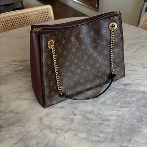Louis Vuitton Brown and Burgundy Shoulder Bag